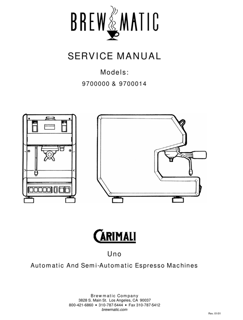 Brewmatic 9700000 Service manual
