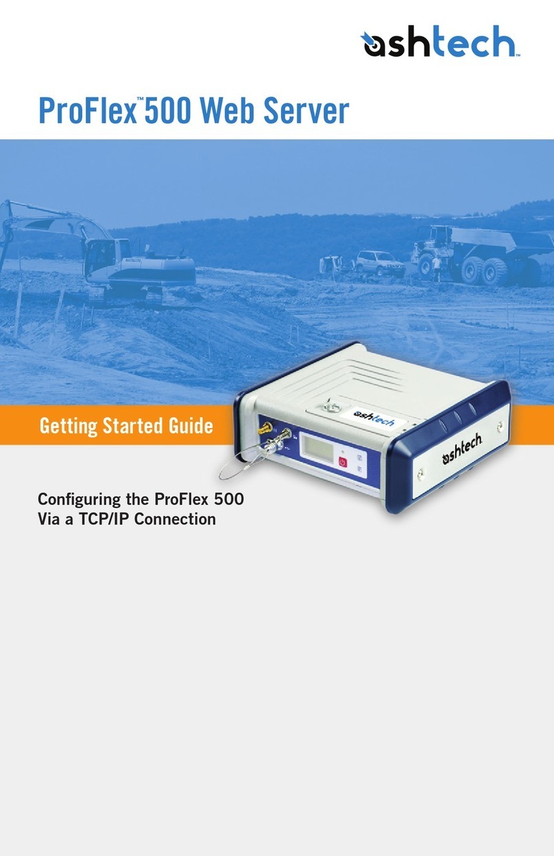 ashtech ProFlex 500 Getting started guide