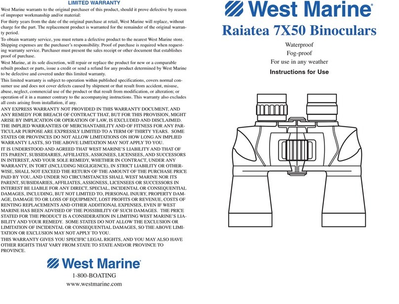 West Marine Raiatea 7X50 User manual