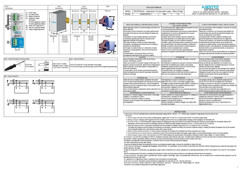 nextys NCU120 series instruction manual