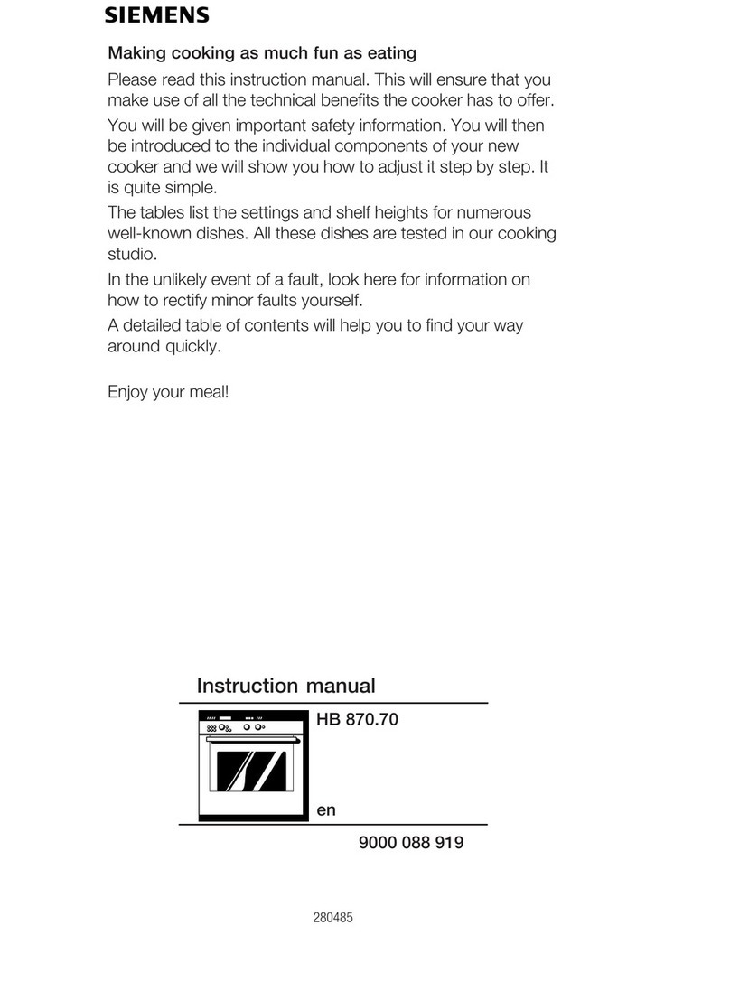 Siemens HB870570 Instruciton manual