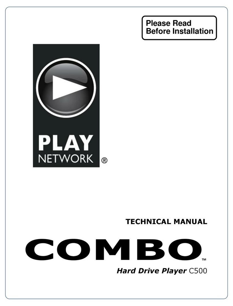 PlayNetwork C500 Technical manual