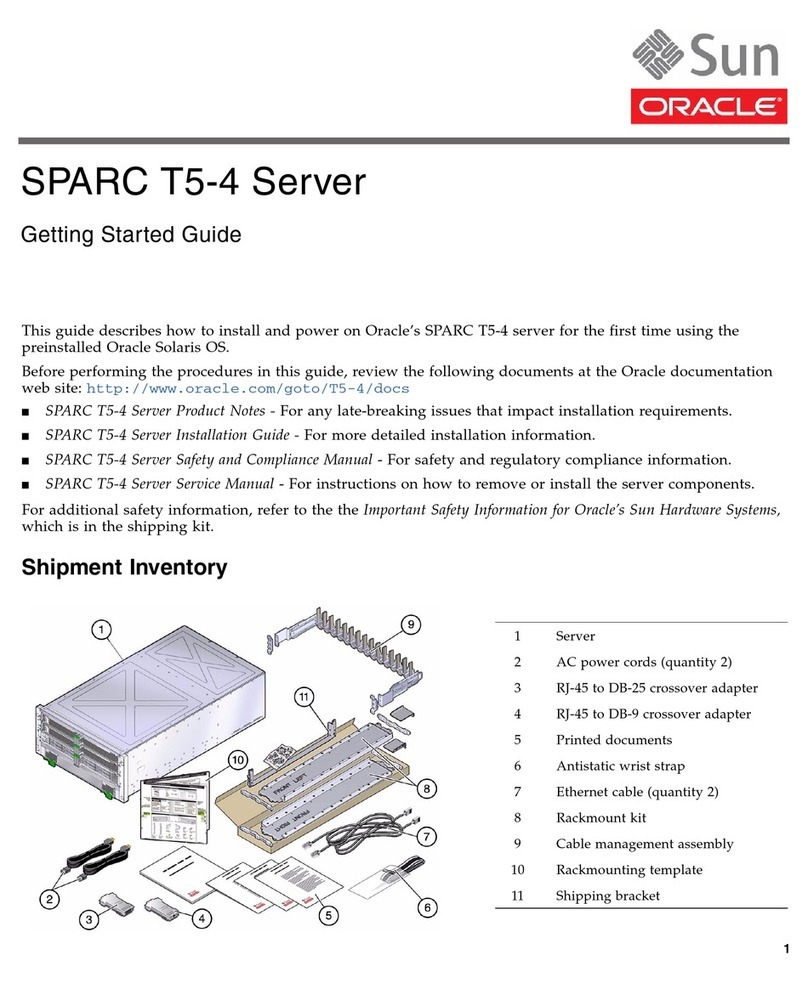 Oracle SPARC T5-4 Getting started guide