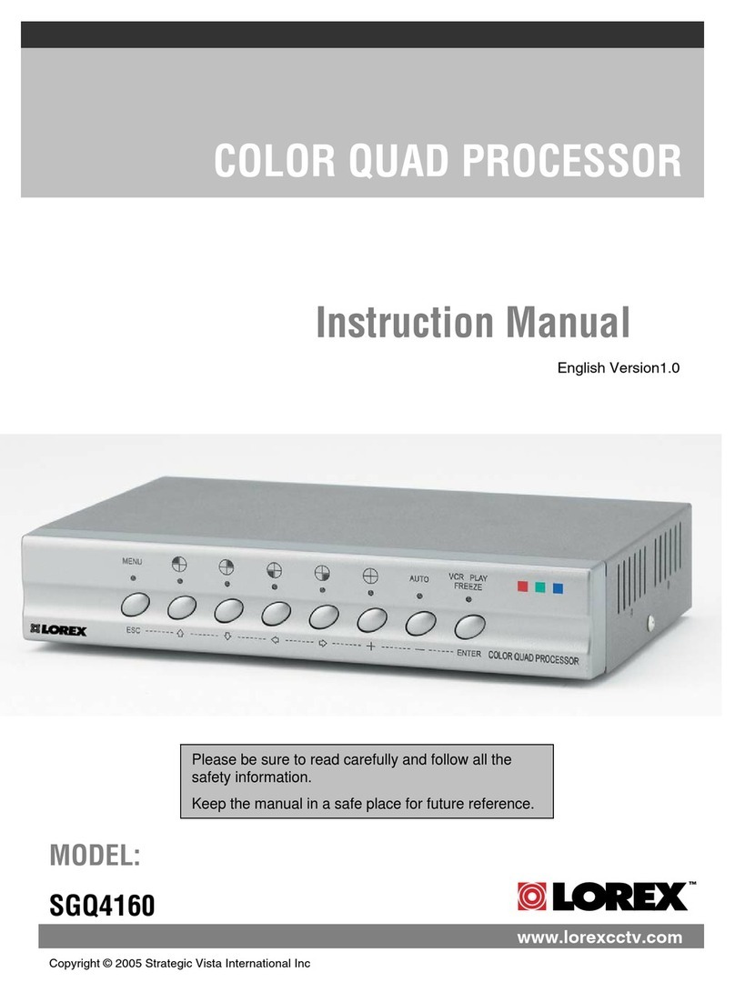 Lorex SGQ4160 User manual