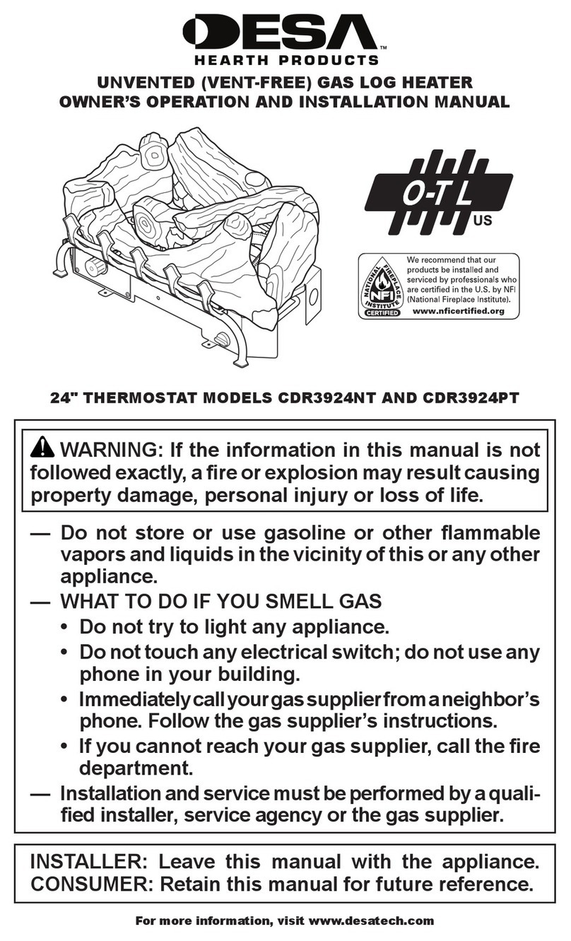 Desa CDR3924NT OWNER'S OPERATION AND INSTALLATION MANUAL