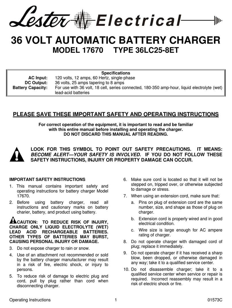 Lester 17670 Maintenance and service guide