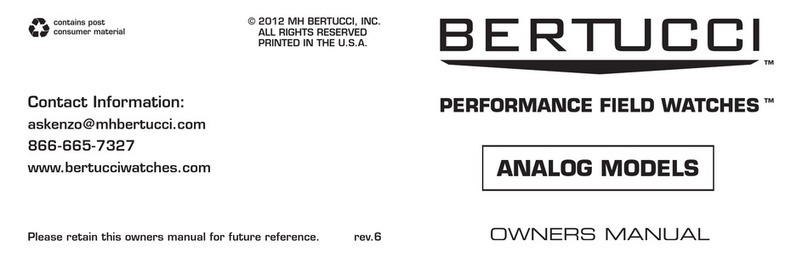 Bertucci Performance Field series owner's manual
