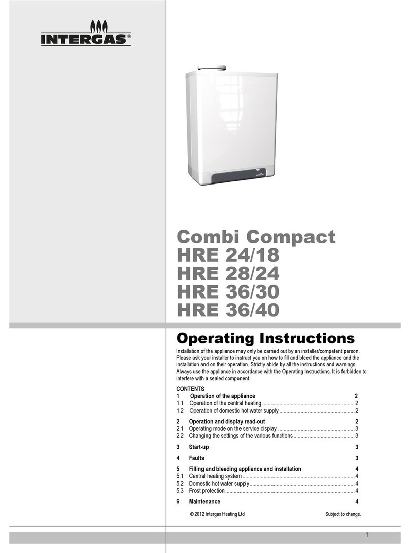 Intergas Combi Compact HRE 24/18 User manual