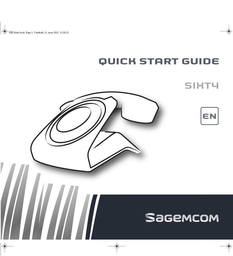 SAGEMCOM SIXT4 User manual