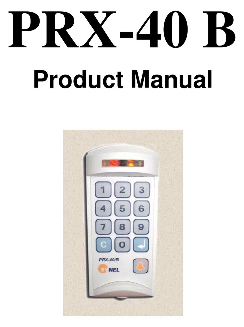 Synel PRX-40 B product manual