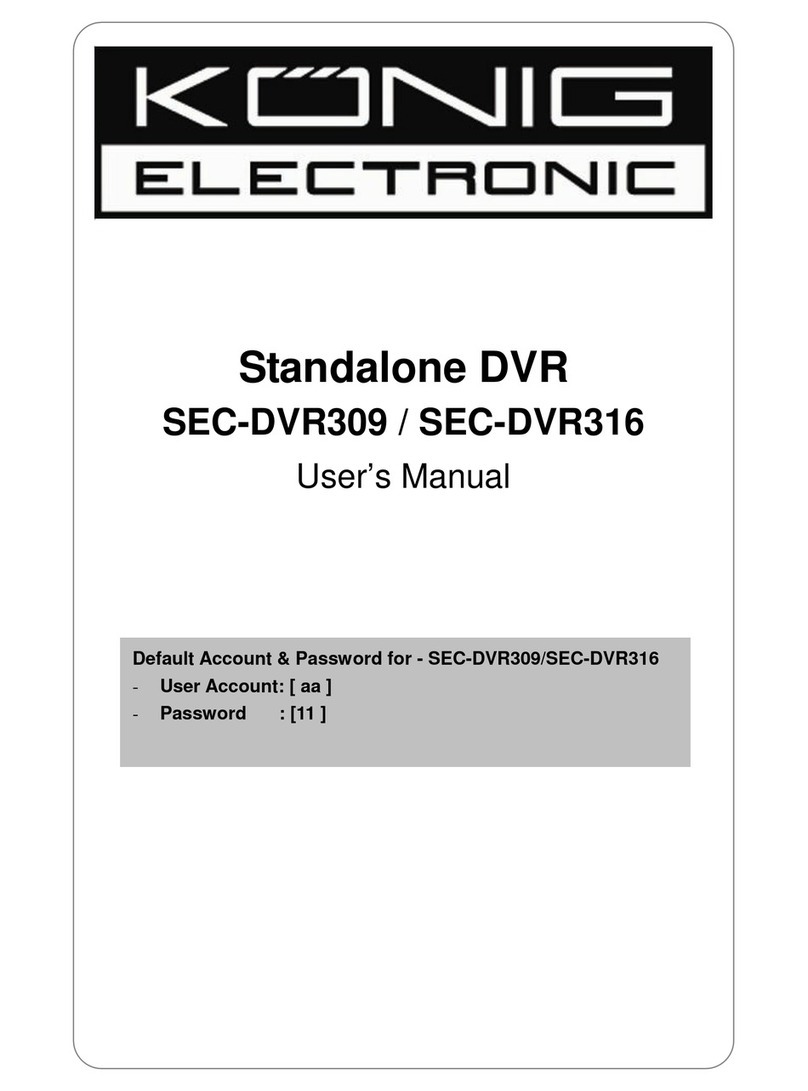 Konig SEC-DVR309 User manual