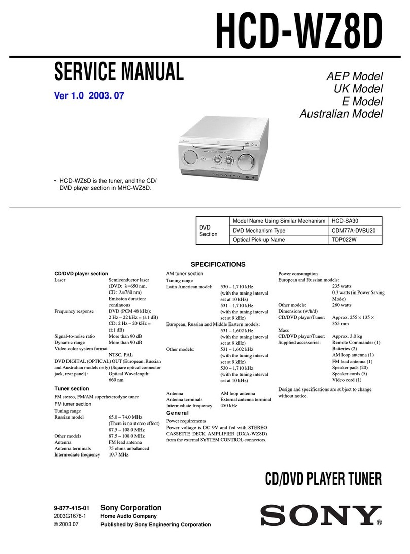 Sony HCD-WZ8D User manual