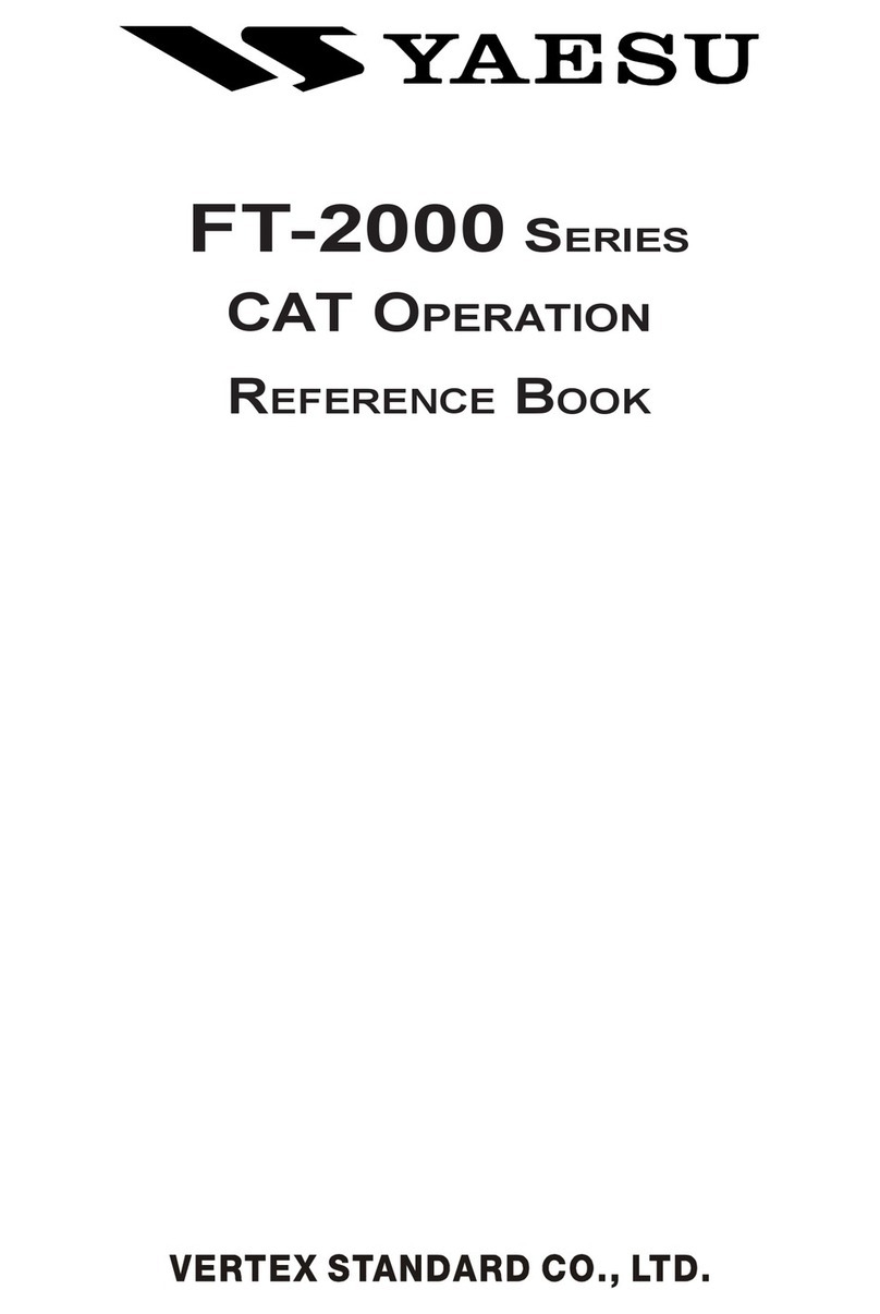 Yaesu FT-2000 - MENU MODE LIST Reference book