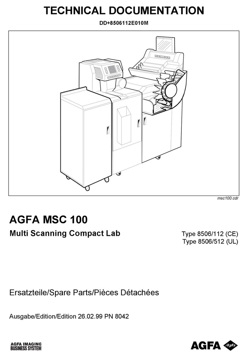 AGFA MSC 100 Technical documentation