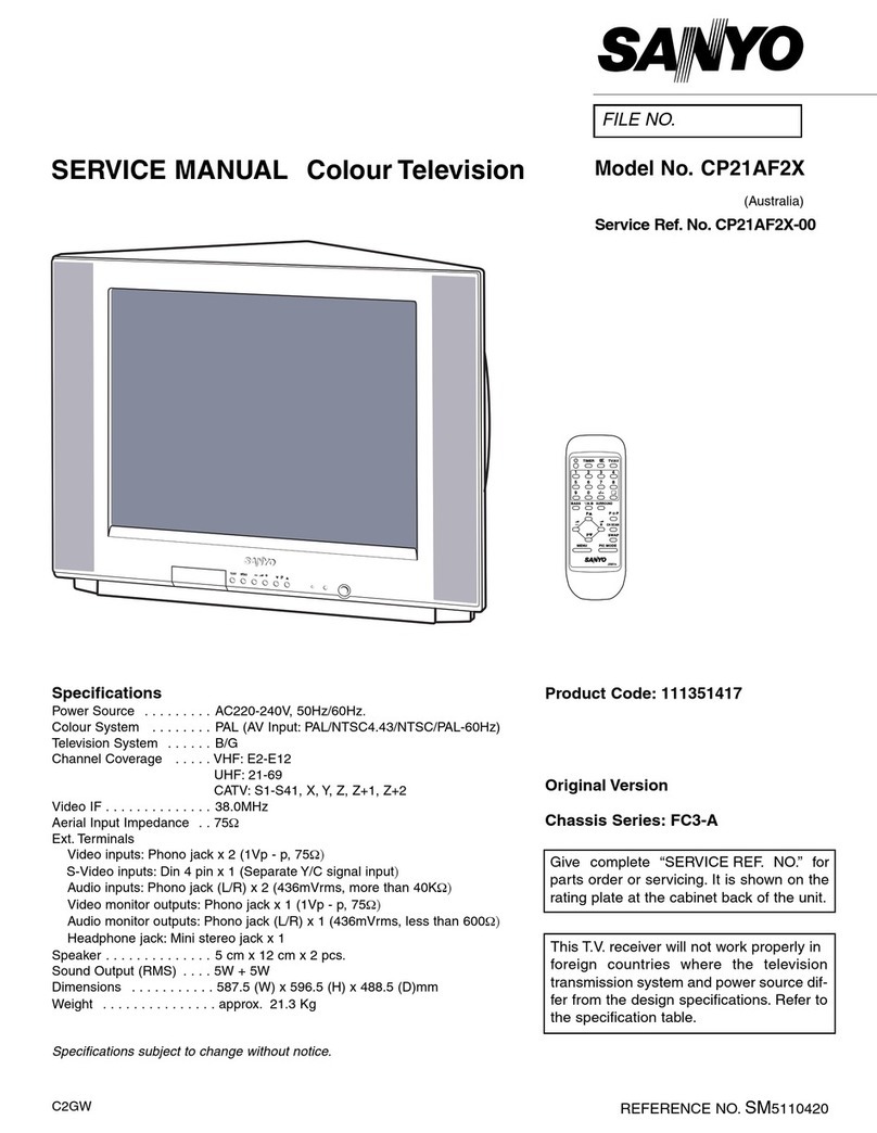 Sanyo CP21AF2X User manual Sanyo CP21AF2X User manual