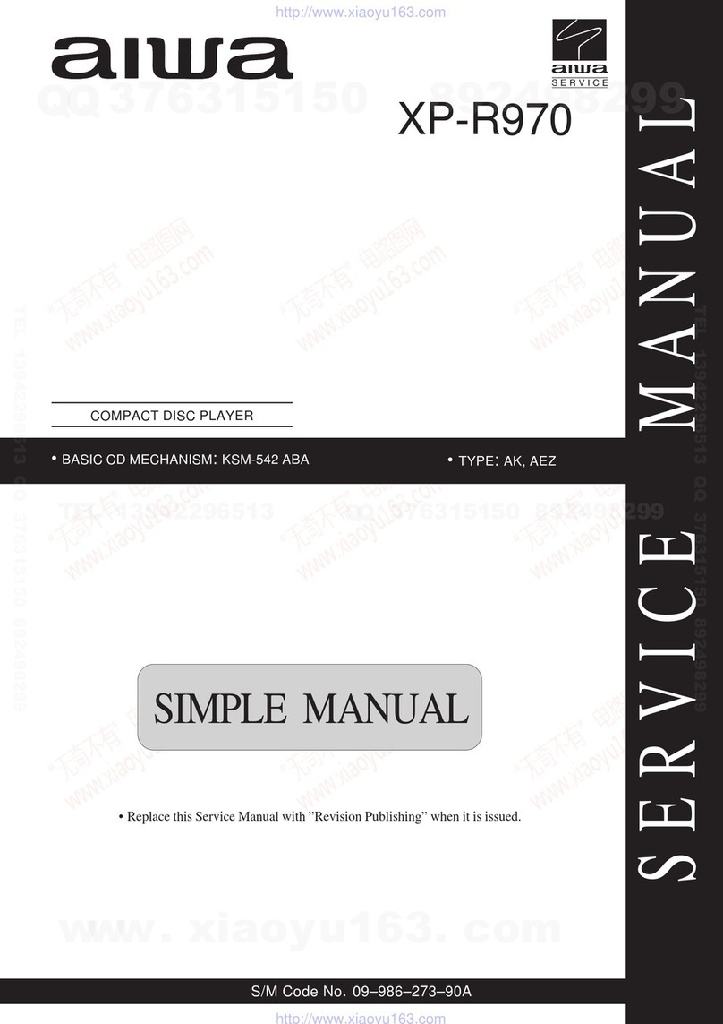 Aiwa XP-R970 Service manual