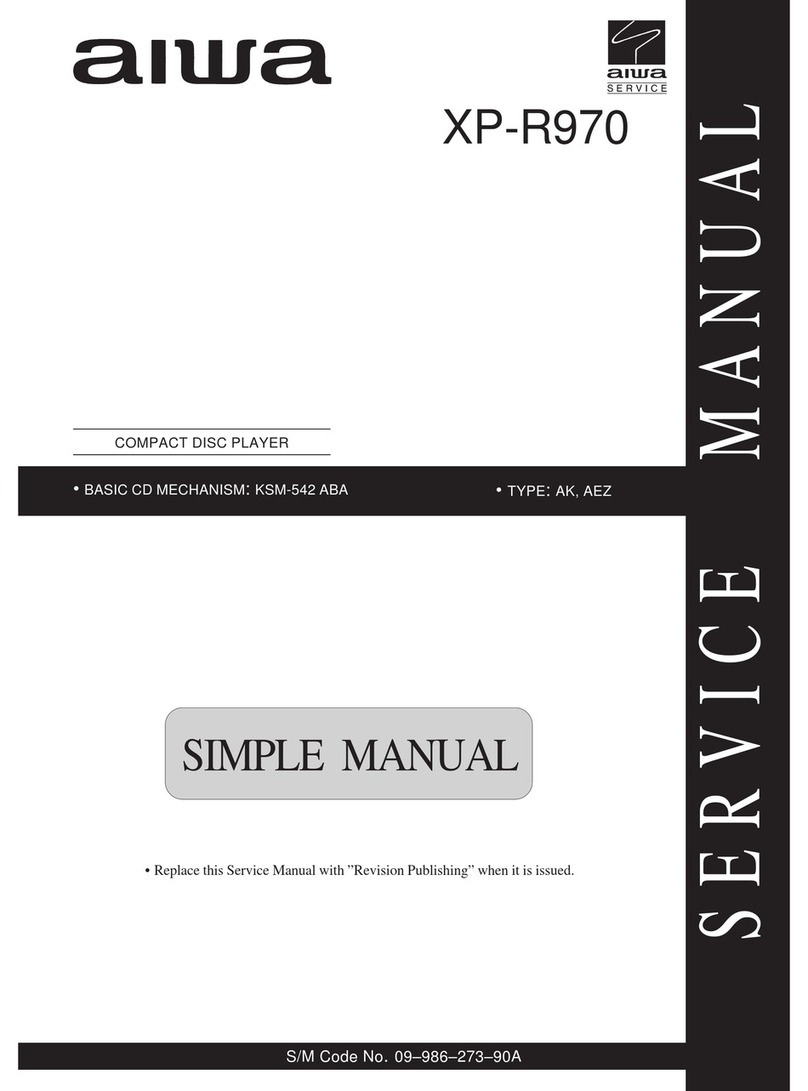 Aiwa XP-R970 Service manual