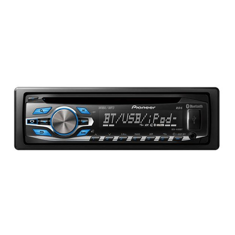Pioneer DEH-4490BT User manual Pioneer DEH-4490BT User manual