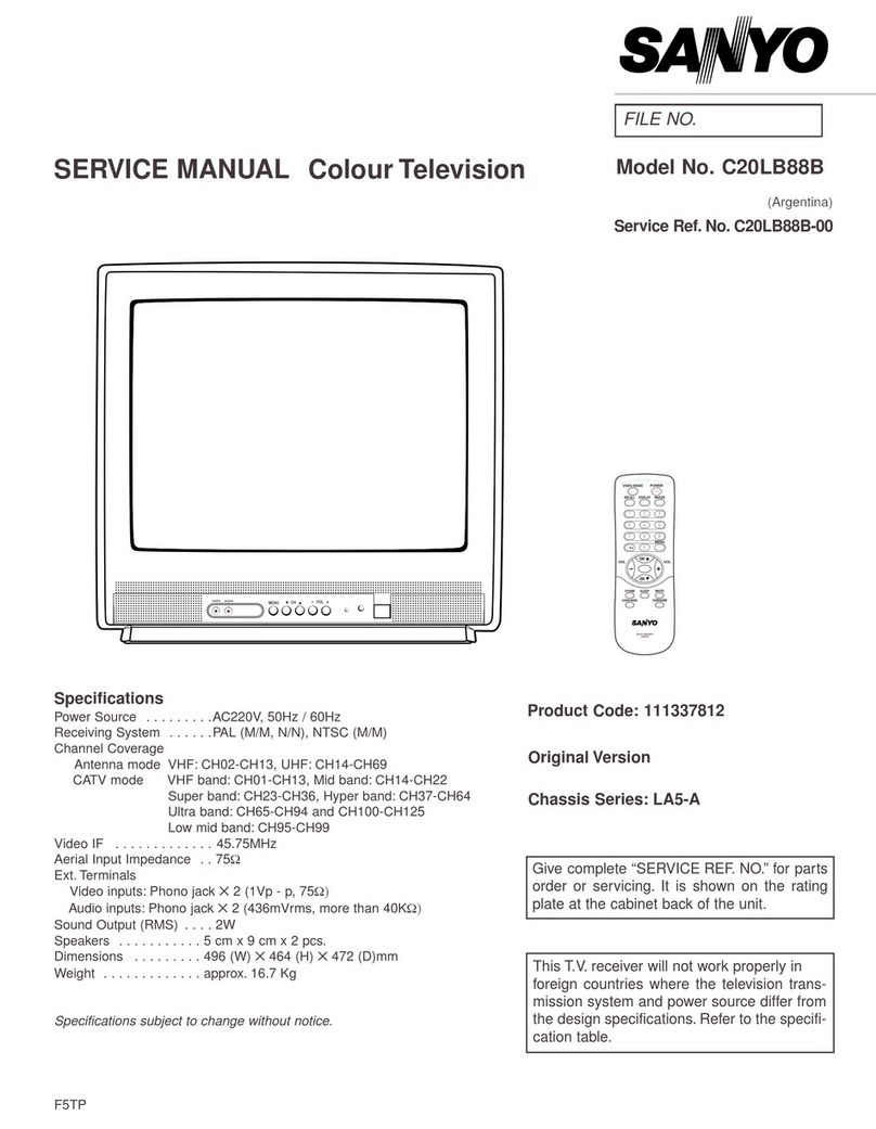 Sanyo C20LB88B User manual
