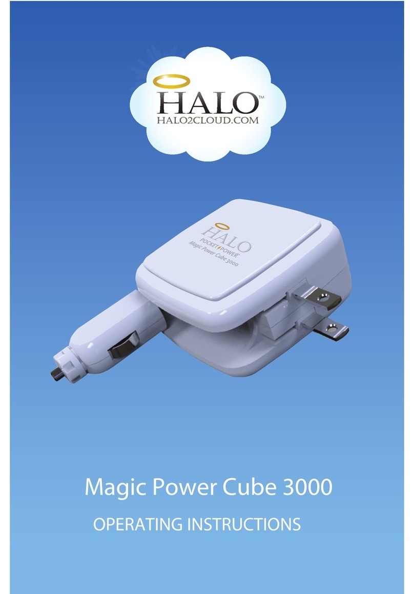 Halo2Cloud Magic Power Cube 3000 operating instructions
