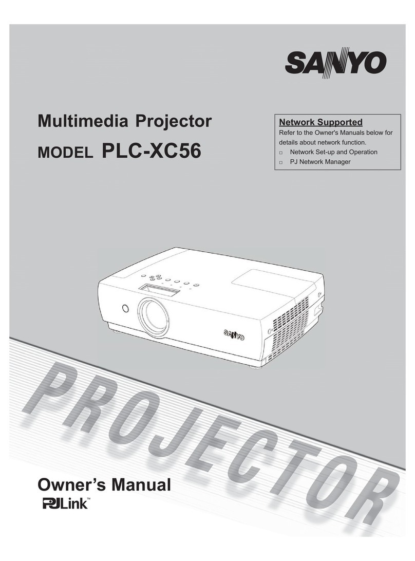 Sanyo PLC-XC56 User manual Sanyo PLC-XC56 User manual