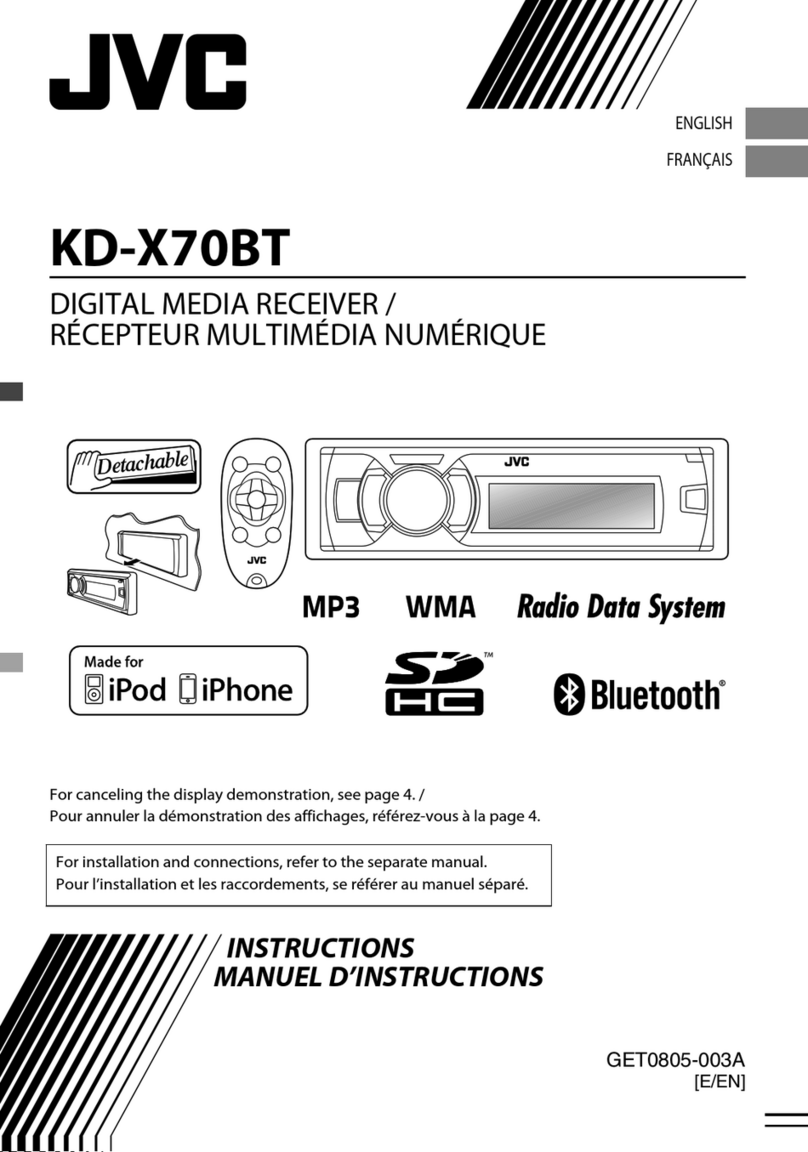 JVC KD-X70BT User manual