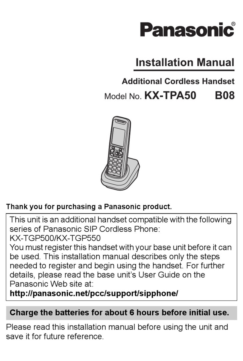 Panasonic KX-TPA50 B08 User manual