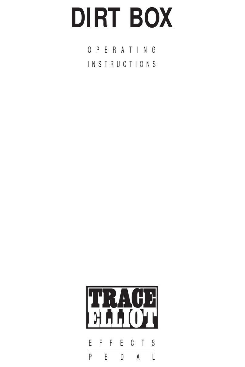 TRACE ELLIOT Dirt box operating instructions