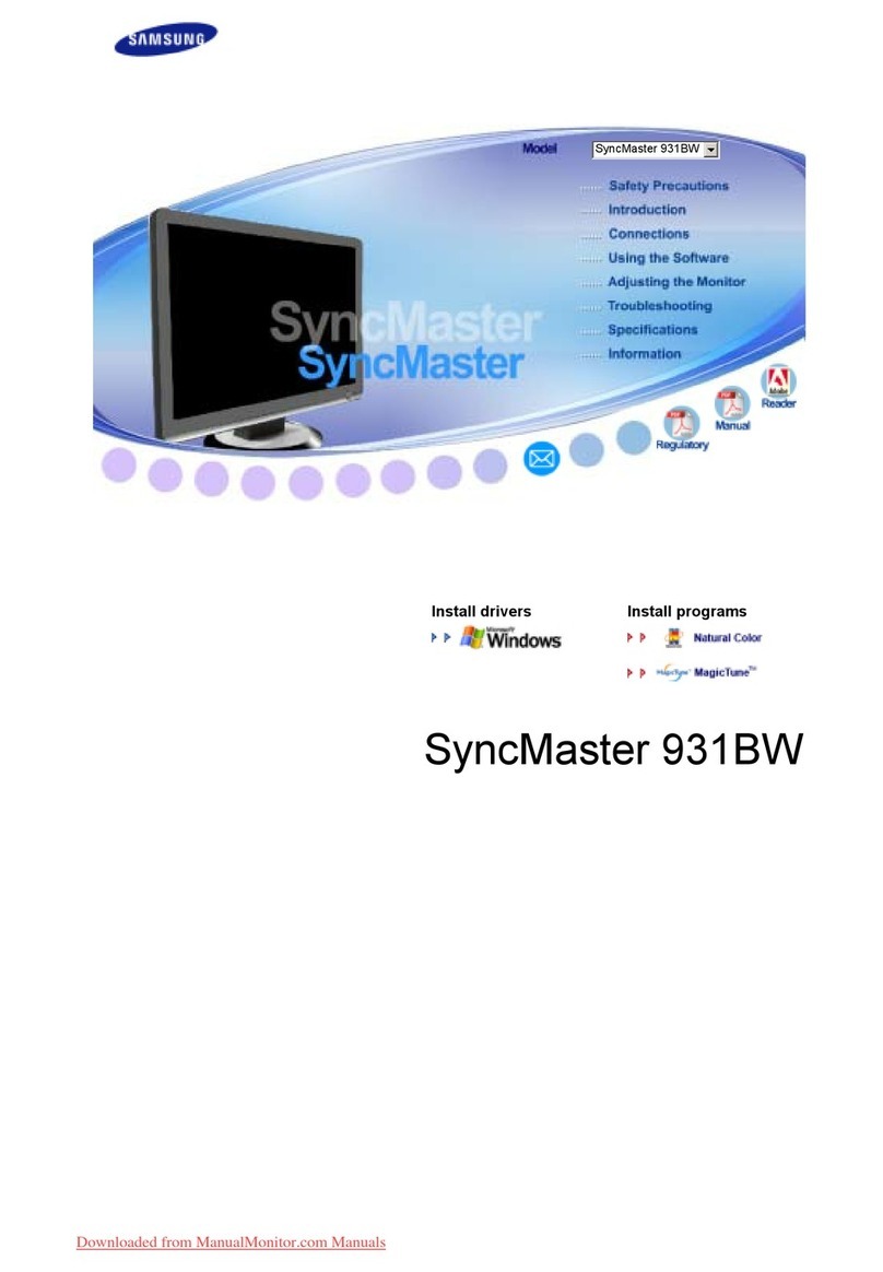 Samsung SyncMaster 931BW User manual