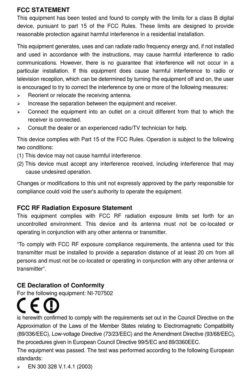 Icidu NI-707502 User manual Icidu NI-707502 User manual