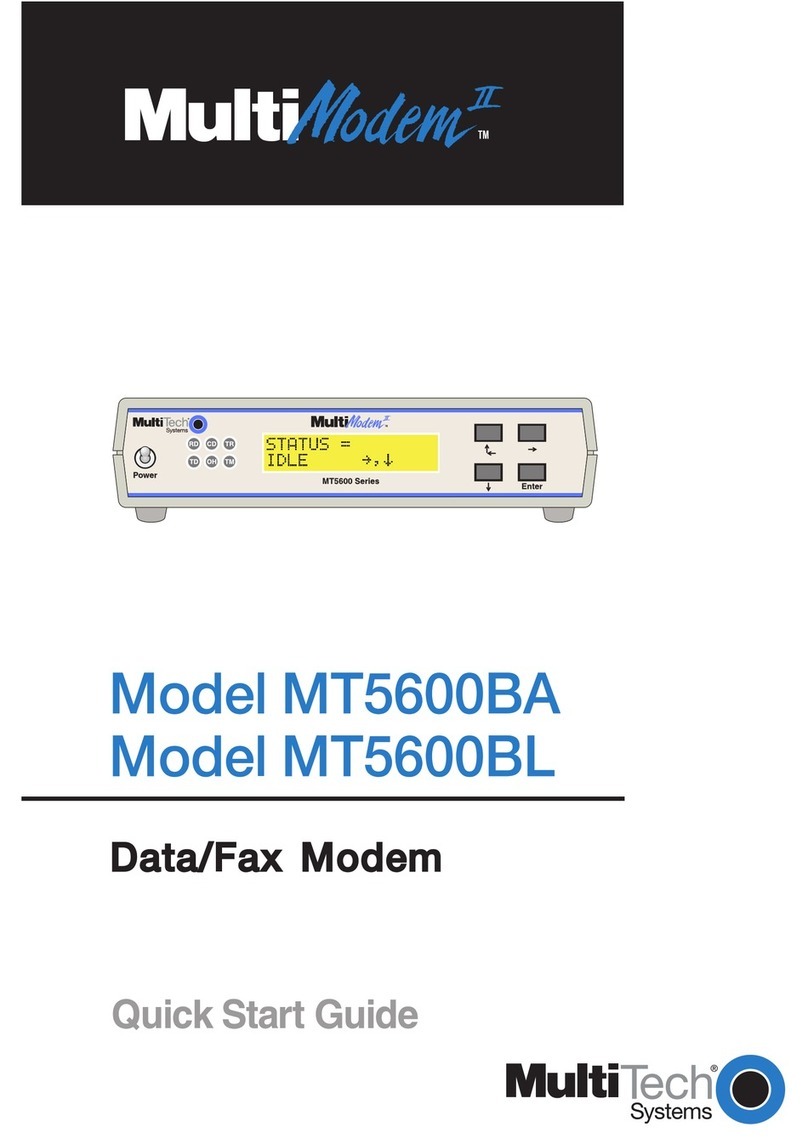 Multitech MULTI MODEM II MT5600BA User manual