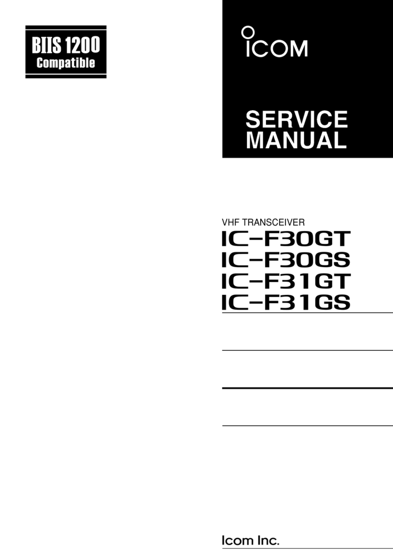 Icom IC-F30GT User manual