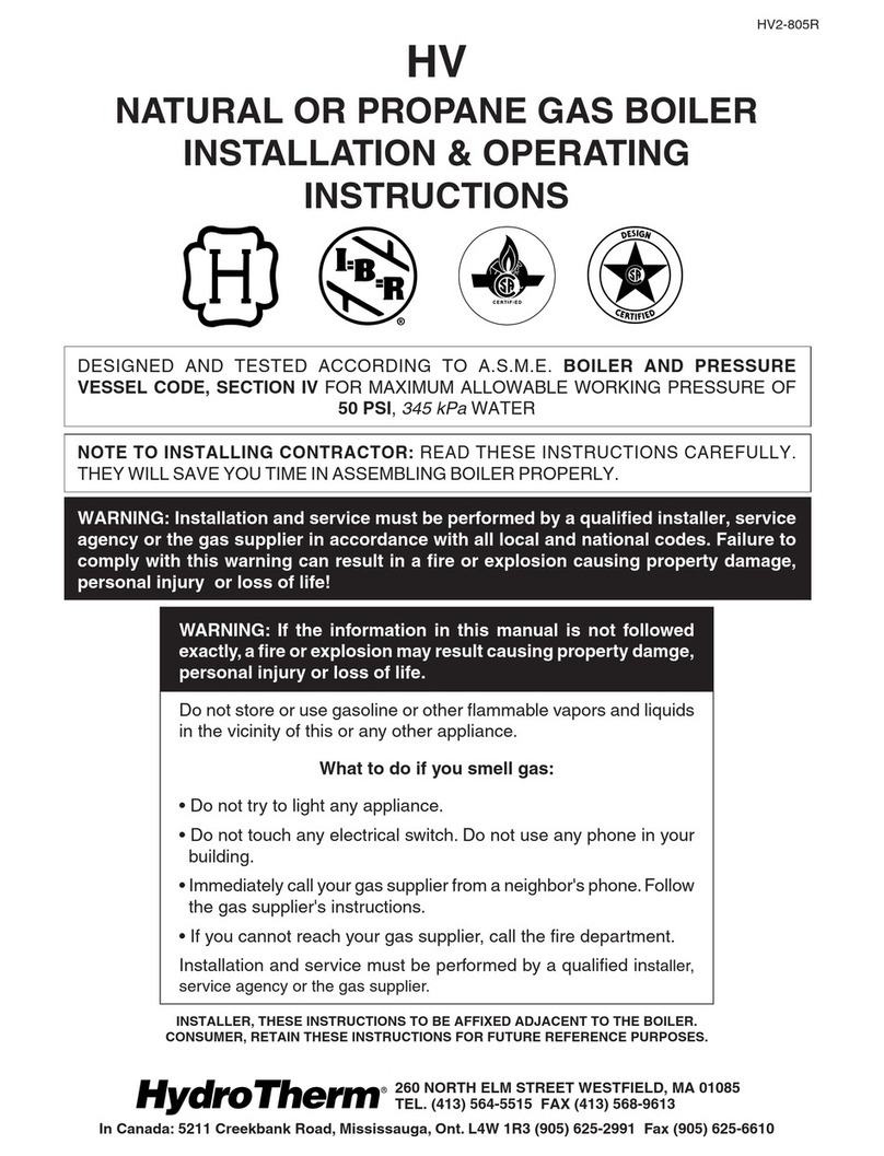 HydroTherm HV-50 Manual HydroTherm HV-50 Manual