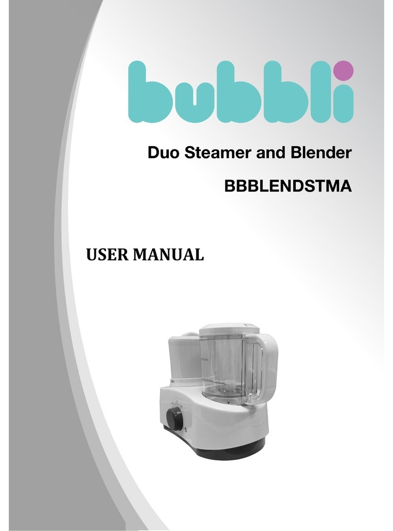 Bubbli BBBLENDSTMA user manual