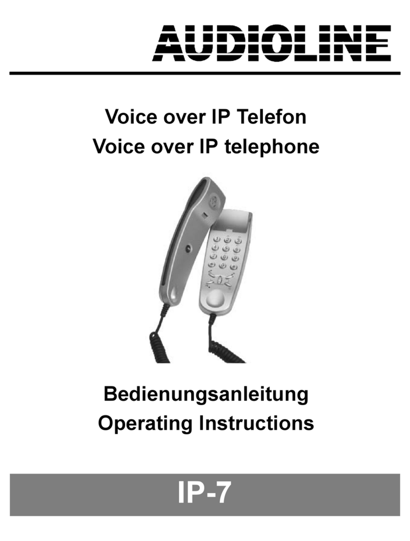 AUDIOLINE IP-7 operating instructions AUDIOLINE IP-7 operating instructions