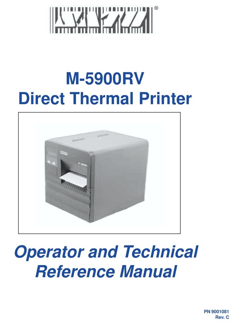 SATO M-5900RV Use and care manual SATO M-5900RV Use and care manual