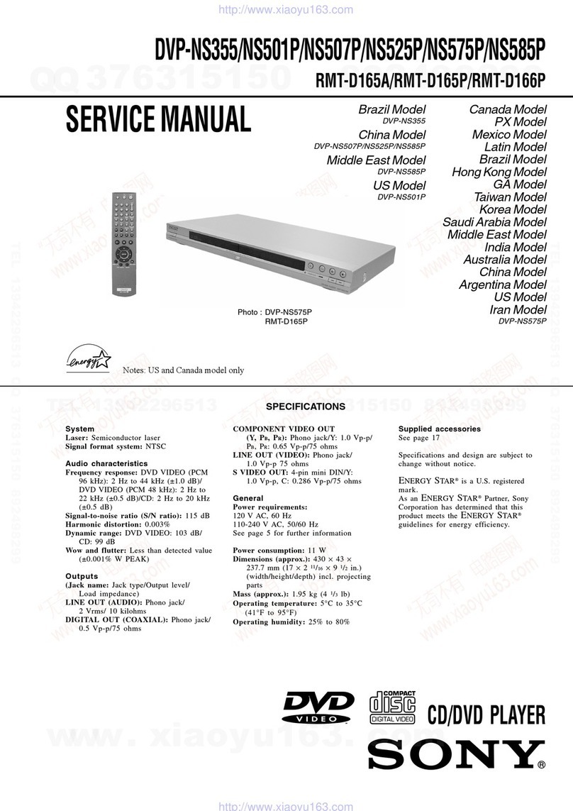 Sony DVP-NS507P User manual