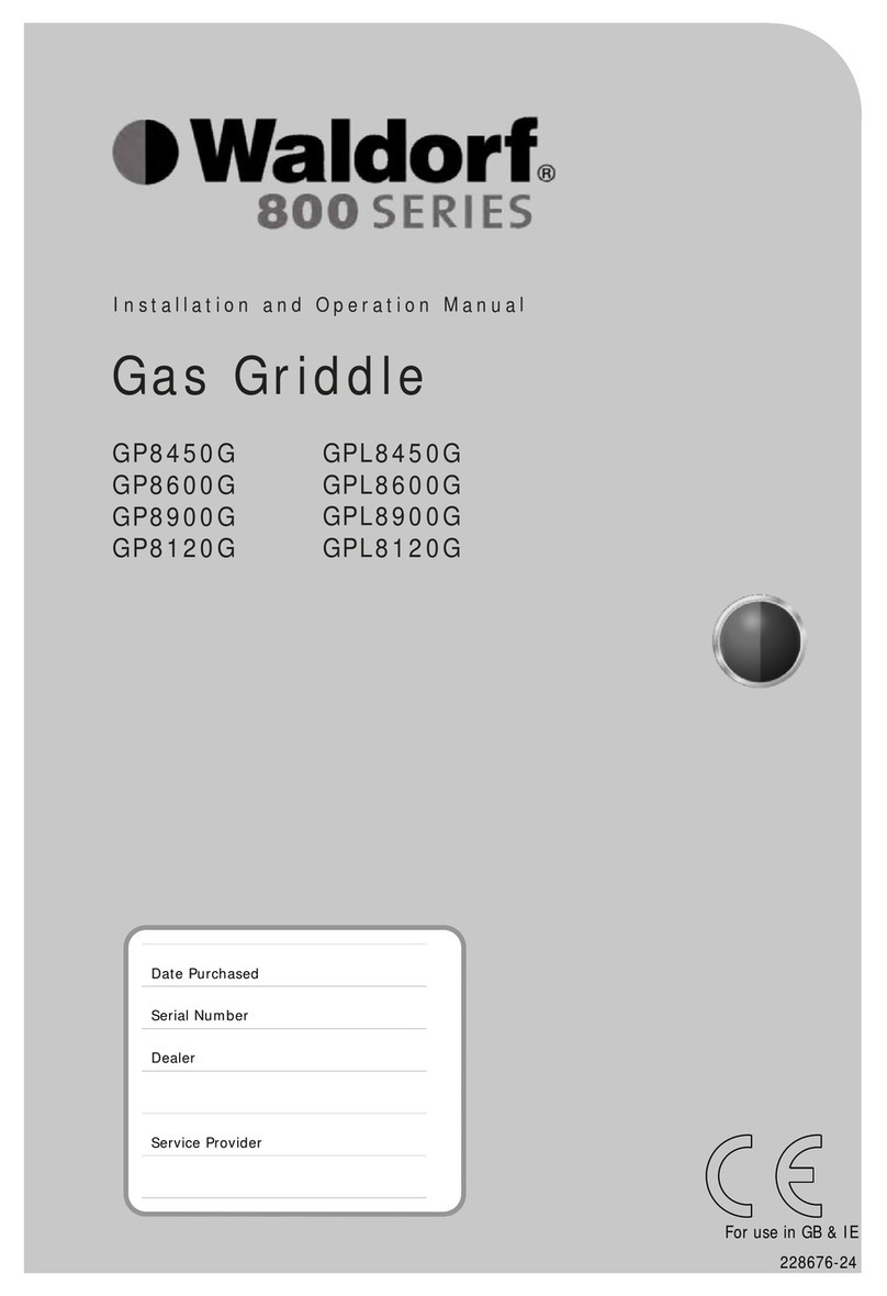 Waldorf GP8450G Installation and operation manual