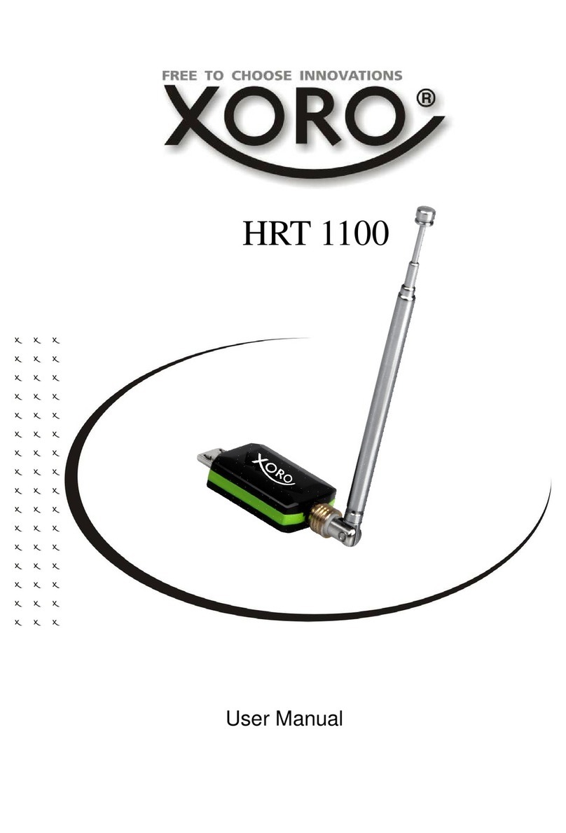 Xoro HRT1100 user manual