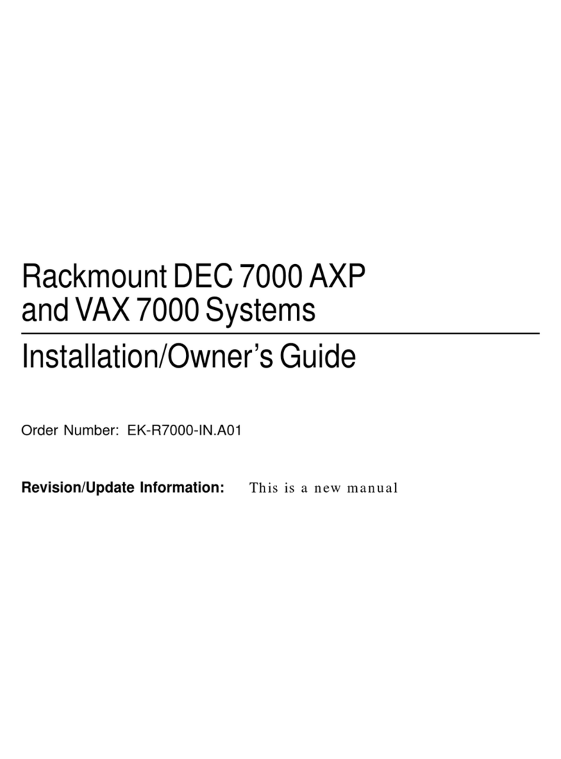 DEC Rackmount 7000 AXP Instruction Manual DEC Rackmount 7000 AXP Instruction Manual