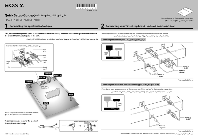 Sony DAV-DZ310 User manual