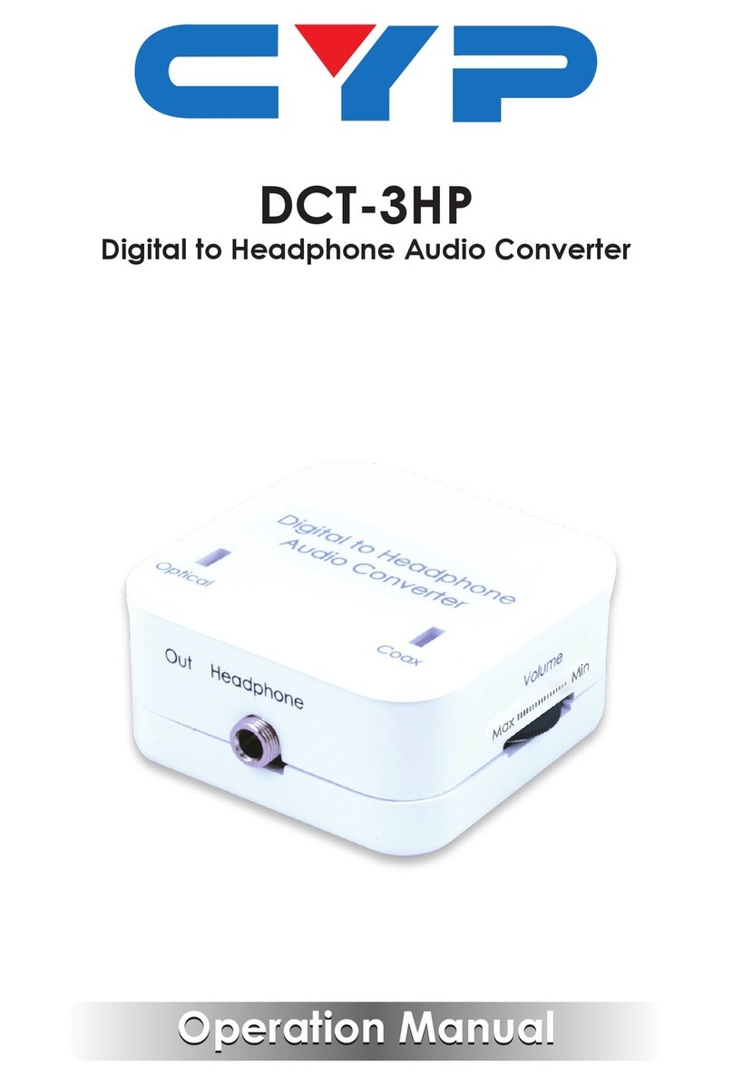 CYP DCT-3HP User manual