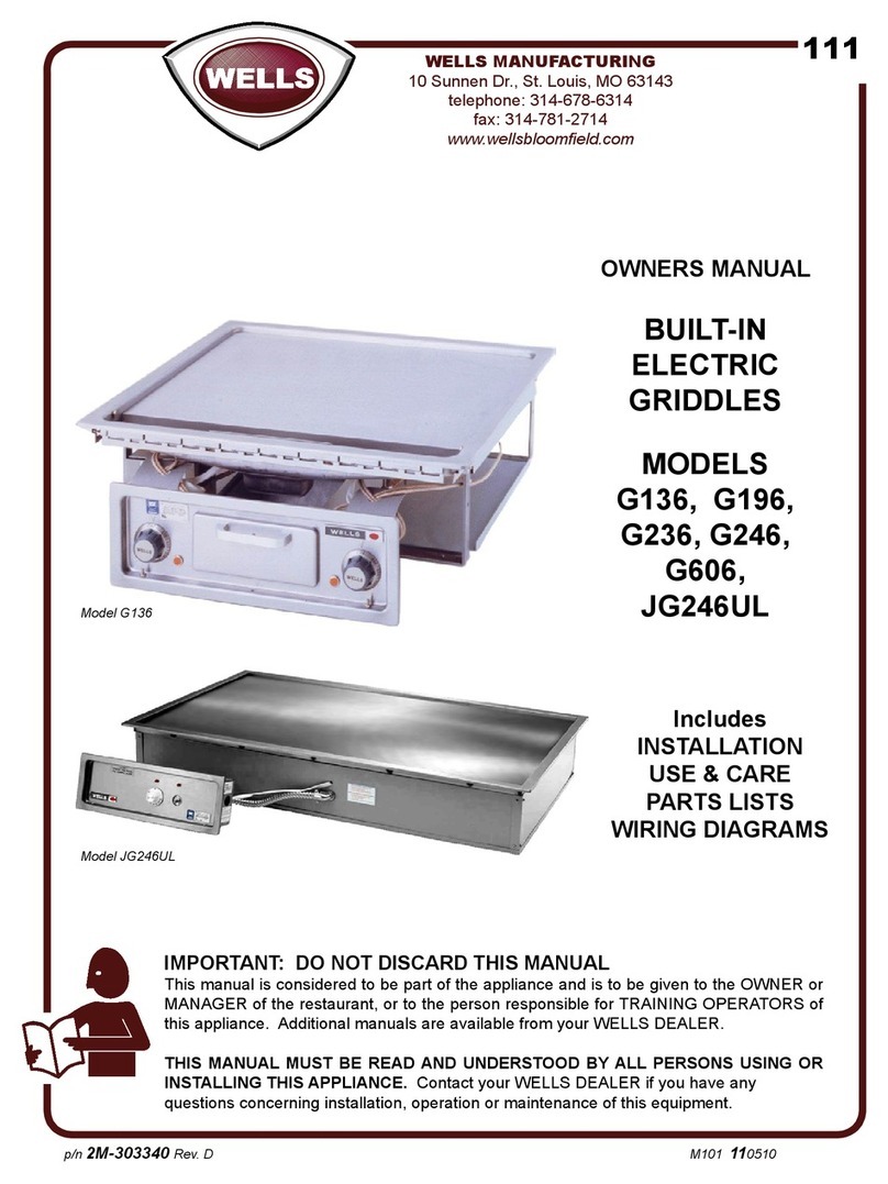 Wells G-136 User manual