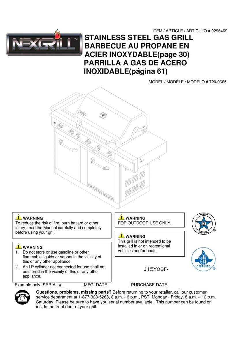 Nexgrill 720-0665 operating instructions Nexgrill 720-0665 operating instructions