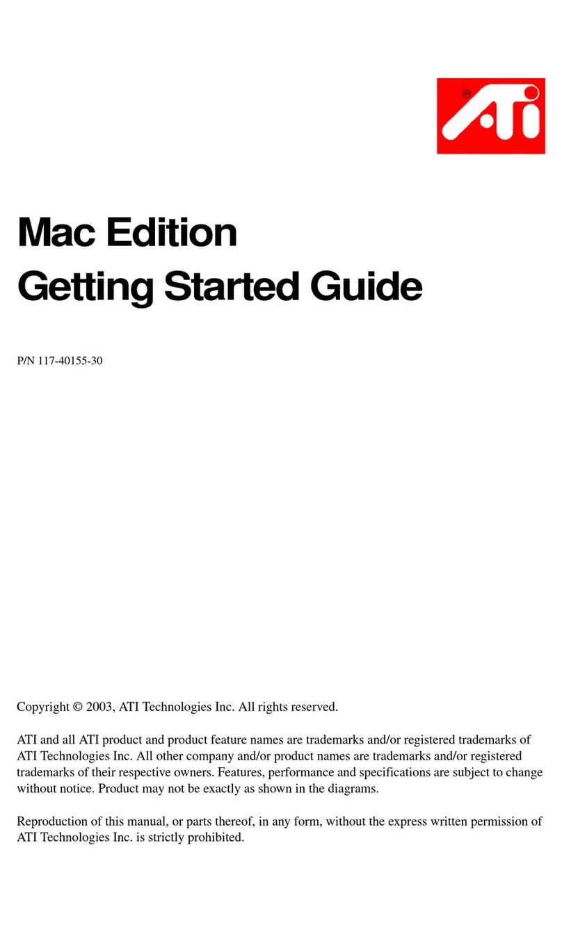 ATI Technologies RADEON 9800 PRO Getting started guide ATI Technologies RADEON 9800 PRO Getting started guide