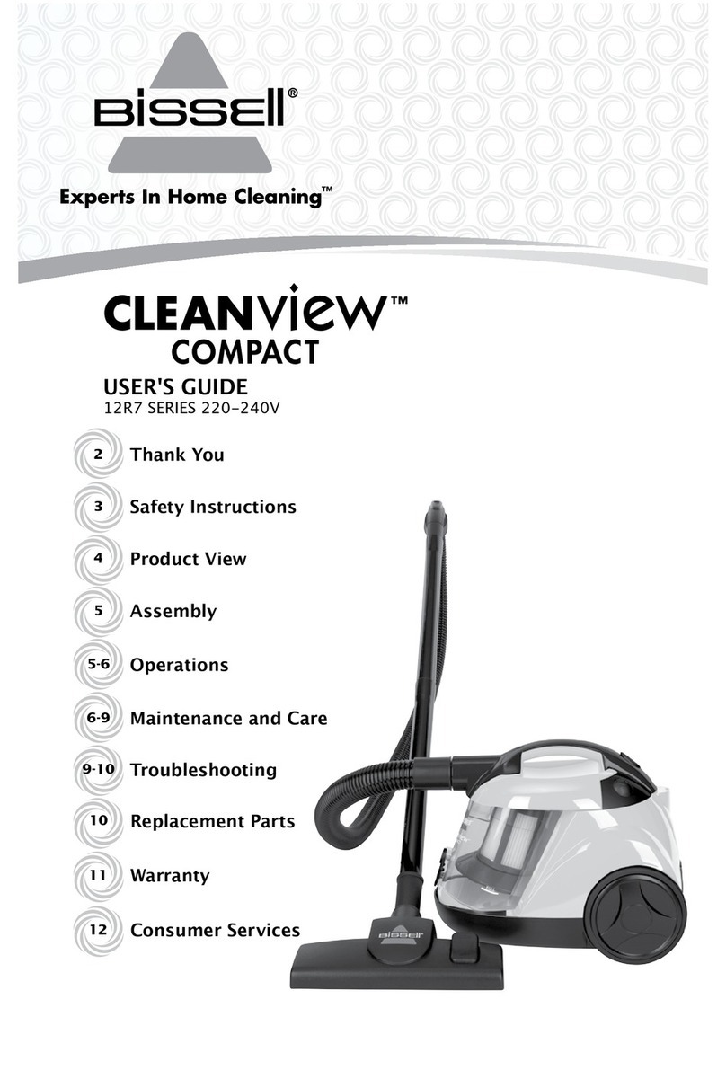Bissell 12R7 SERIES CleanView Compact user guide