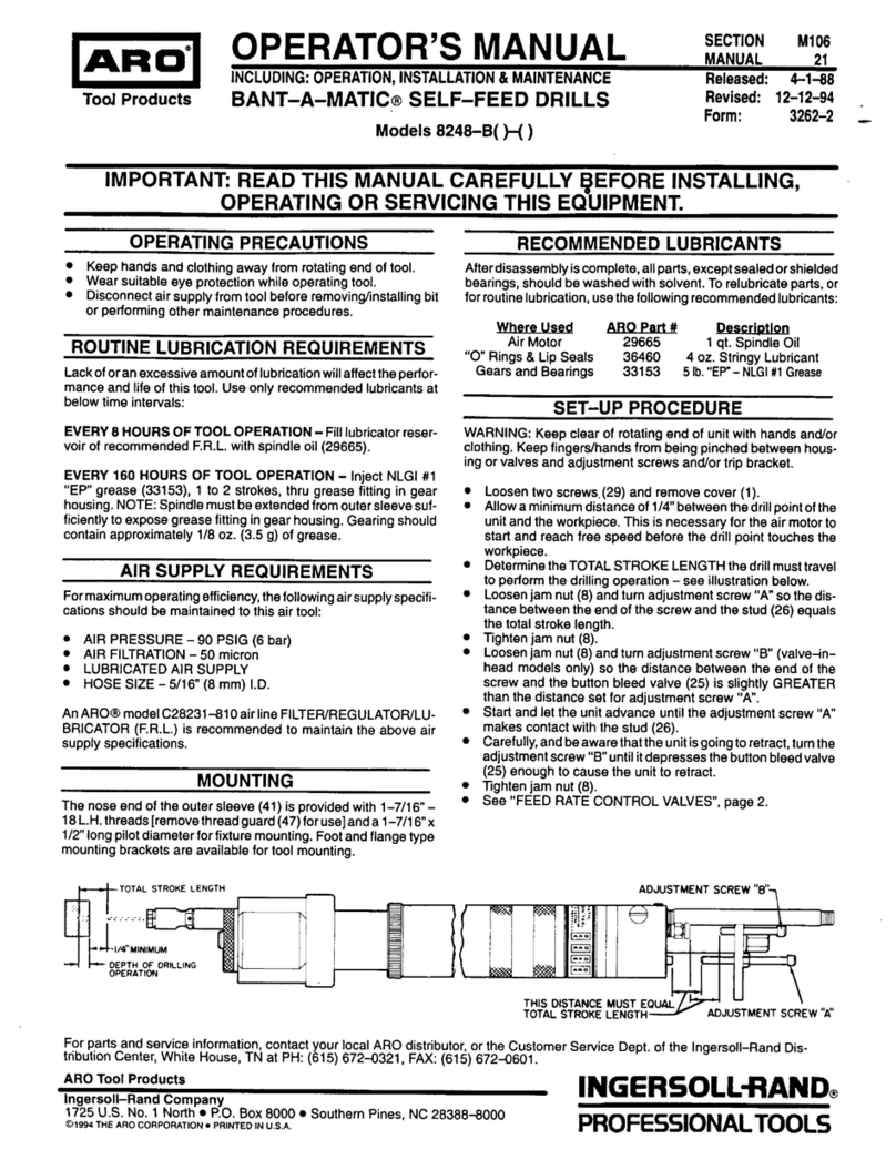 ARO Bant-A-Matic 8248-B Operator's manual