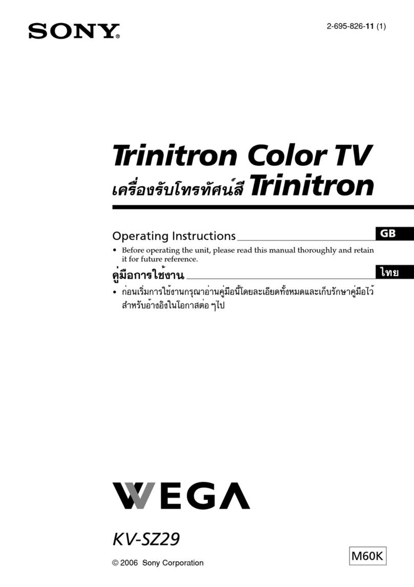 Sony Trinitron WEGA KV-SZ29 User manual