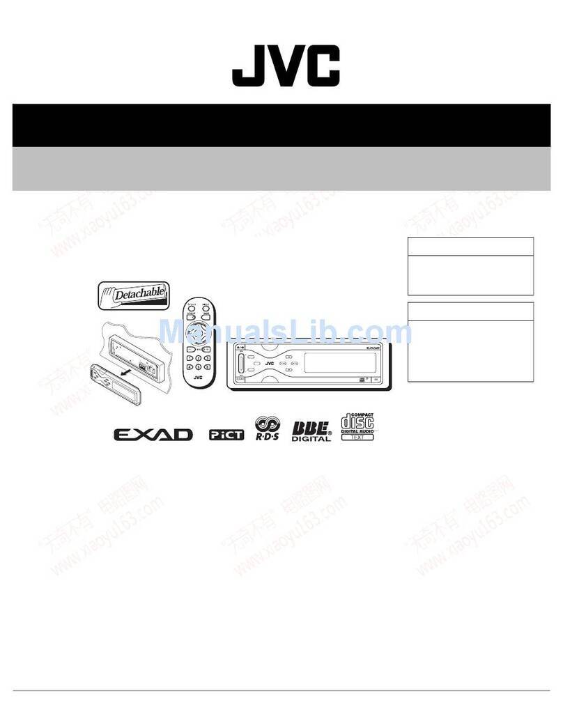 JVC CD Receiver KD-SHX701 User manual