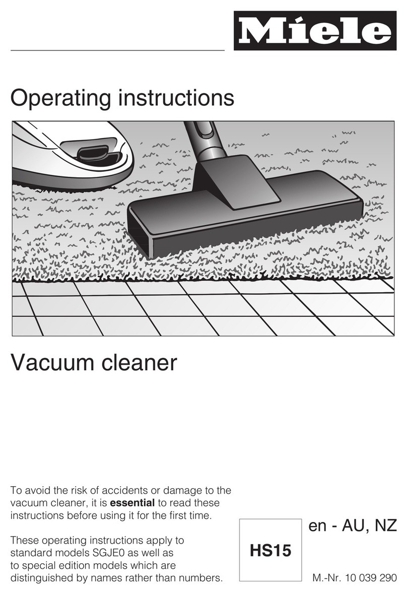 Miele HS15 operating instructions